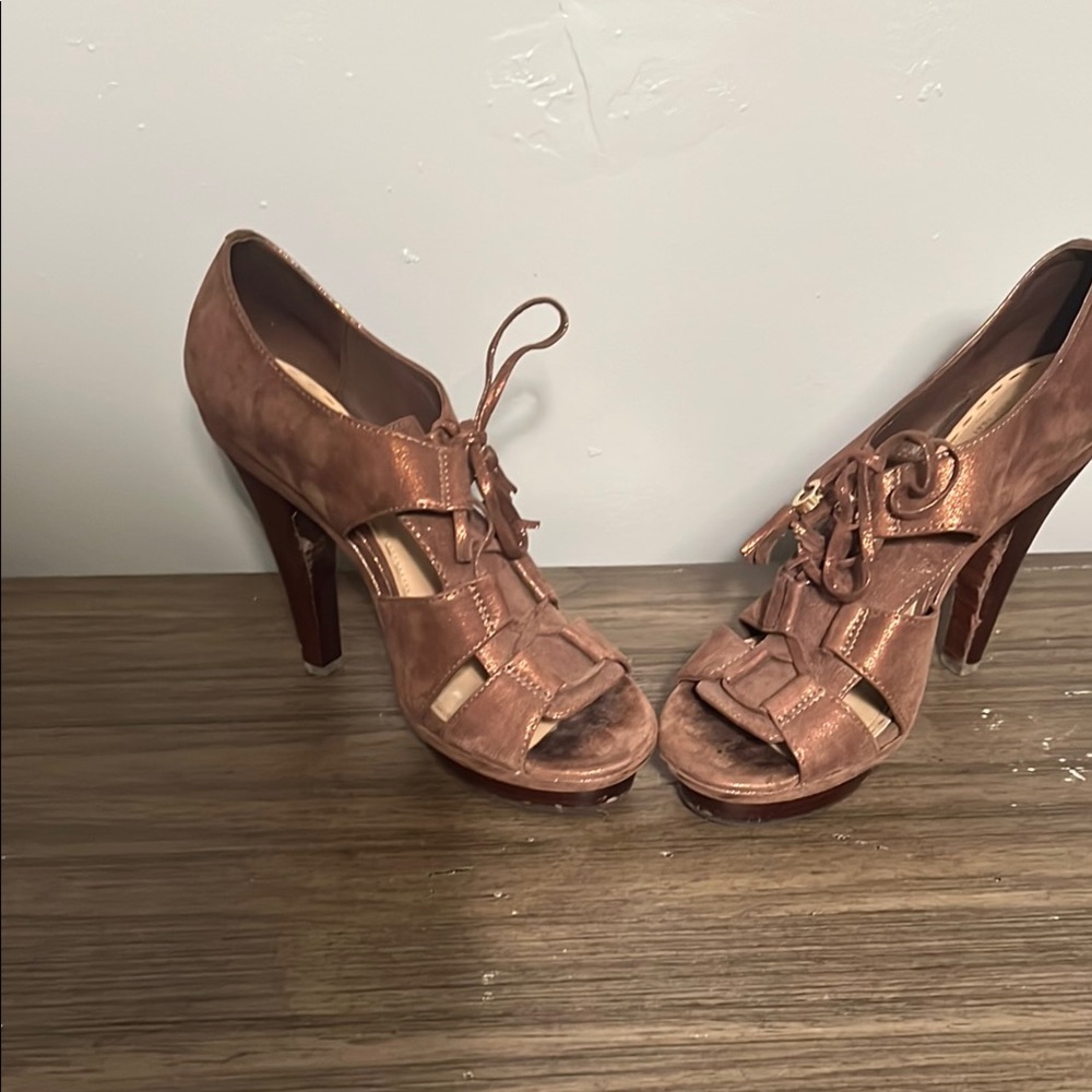 Coach Women's Brown Leather Sandals - Picture 3 of 3